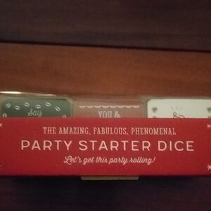 Demdaco Party Starter Dice - Red and White